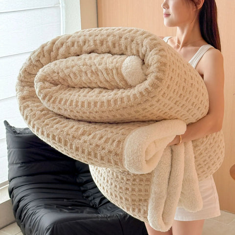 Thick Waffle Winter Blanket
