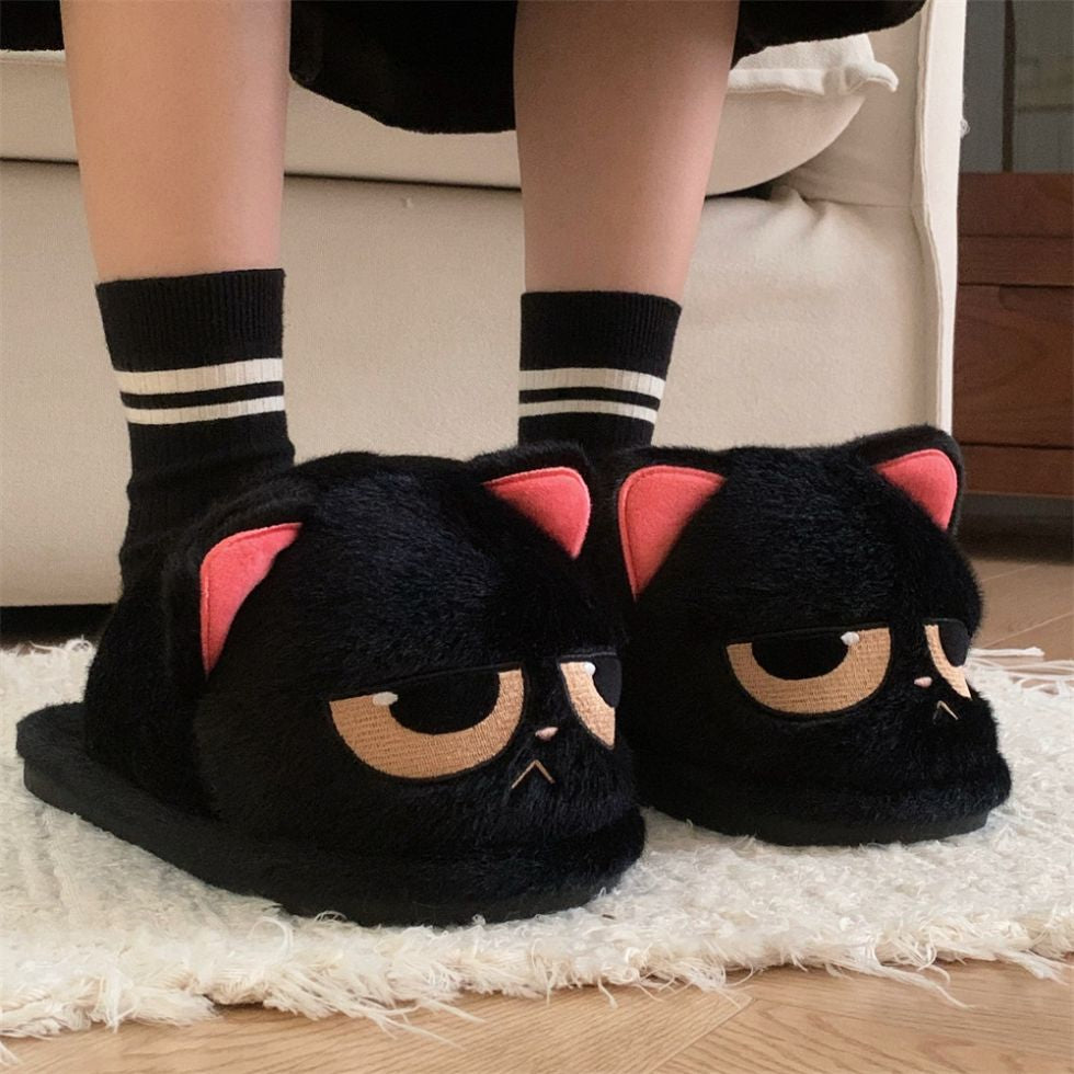 KURO ANGRY CAT SLIPPERS