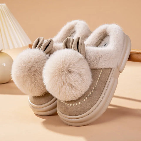 Fluffy Bunny Slippers