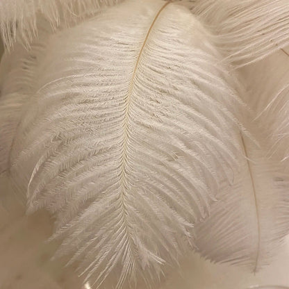 CELESTE OSTRICH FEATHER TABLE LAMP