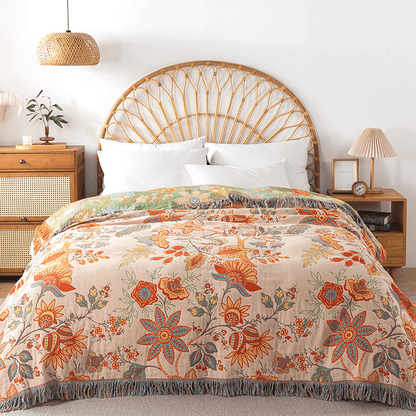 BOHEMIAN BLOOM THROW BLANKET