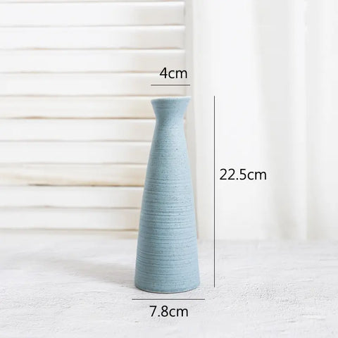 Minimalist Sage Ceramic Vase Set