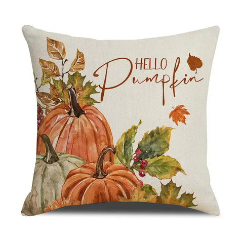 Fall Pumpkin Throw Pillow Covers Set (4 PCS)