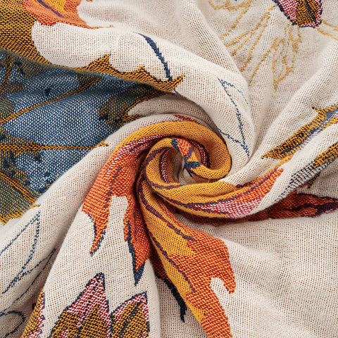 Maple Leaf Cotton Gauze Lightweight Blanket