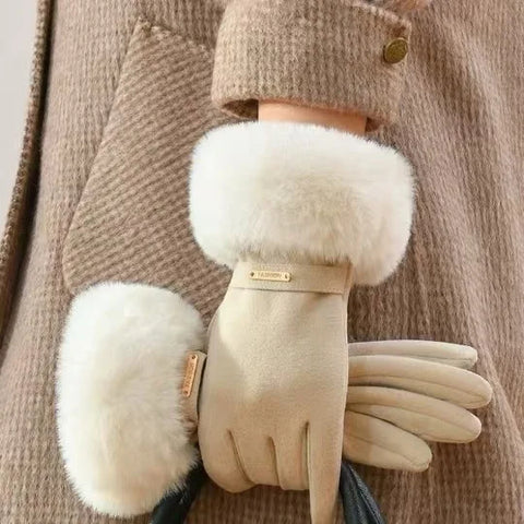 Women's Winter Faux Fur Gloves