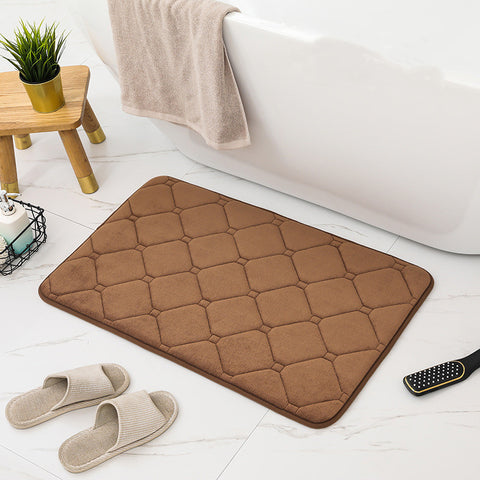 Plush Absorbent Bathroom Mat Non-Slip