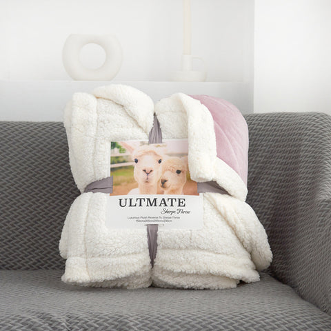 Double Layer Sherpa Fleece Blanket