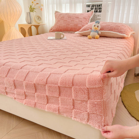 Quilted Velvet Fitted Sheet