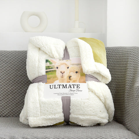 Double Layer Sherpa Fleece Blanket