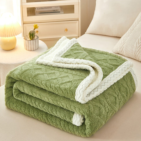 Soft Thick Sherpa Fleece Winter Blanket