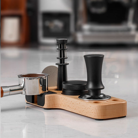 Espresso Tamp Station - Wood Coffee Tamper