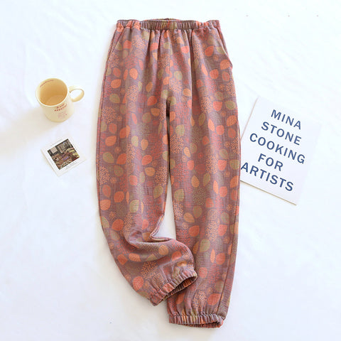 Women's Retro Cotton Pajama Pants