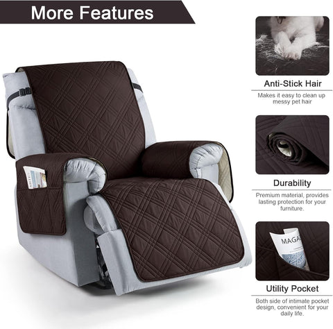 Waterproof Recliner Slipcover - Non Slip & Pet Friendly