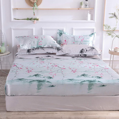 Sakura Mist Duvet Cover | Bedding Set (4PCS)