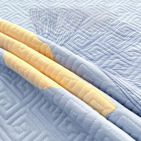 Playful Cotton Bedspread - Non-Slip & Washable