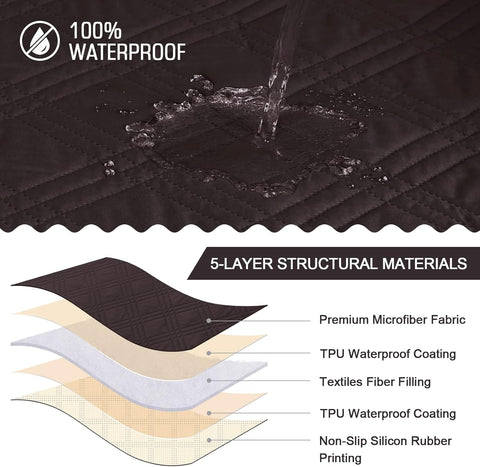 Waterproof Recliner Slipcover - Non Slip & Pet Friendly