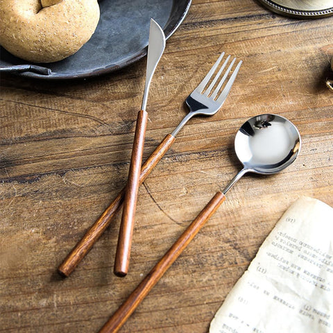 Toscana Rosewood Flatware Set