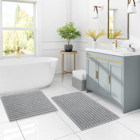 Super Absorbent Chenille Bathroom Mat