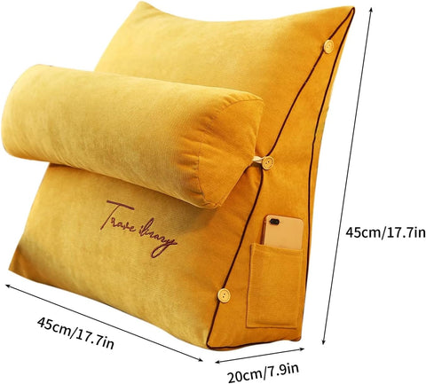 Reading Pillow with Adjustable Backrest