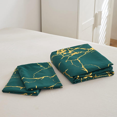 Emerald Marble Duvet Cover Set | Bedding Set(3PCS)