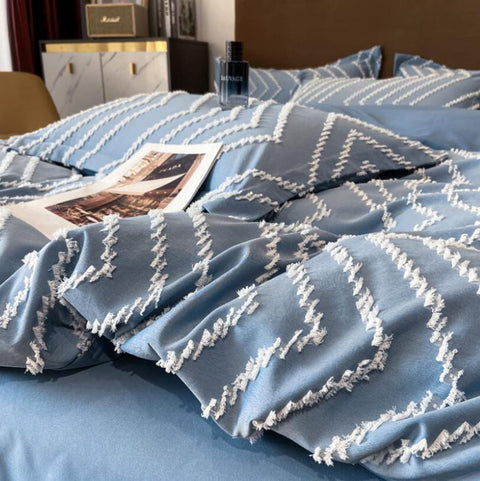 Vintage Tufted Bedding Set - 4PCS