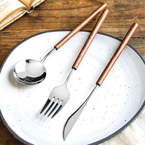 Toscana Rosewood Flatware Set