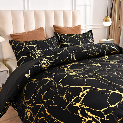 Marble Duvet Cover Set - Soft, Modern & Washable