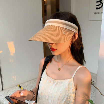 ELARA STRAW SUN VISOR