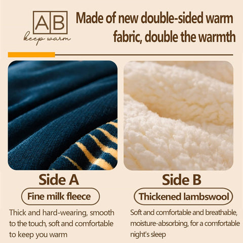 Winter Sherpa Blanket with Quilt Core