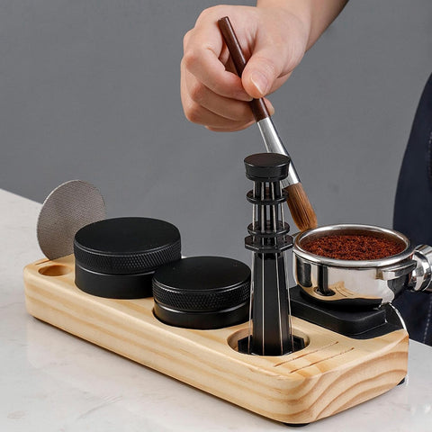 Espresso Tamp Station - Wood Coffee Tamper