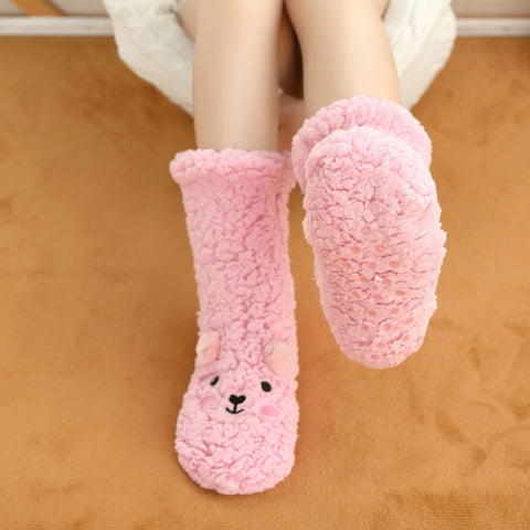Snuggle-Bear Women’s Fleece Lounge Socks