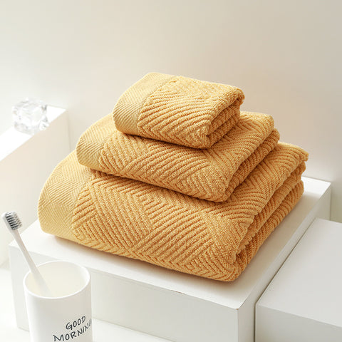 100% Cotton Bath Towel Set 3-Piece