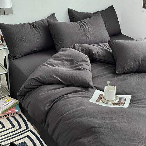 Washed Cotton Bedding Set (4PCS)