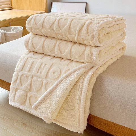 Heart Hug Sherpa Blanket