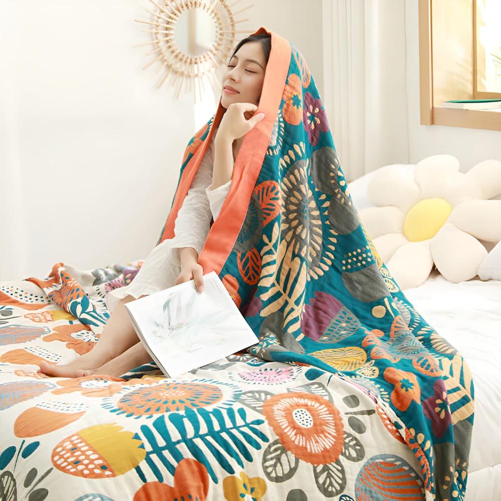 BOHO FLOWER BLANKET