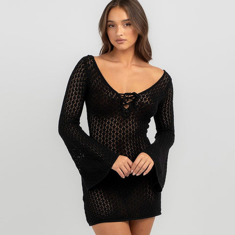 Santorini Woven Beach Cover-Up