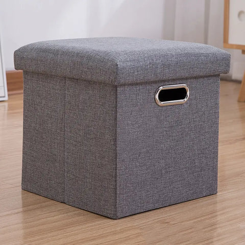 Foldable Storage Ottoman Cube Stool