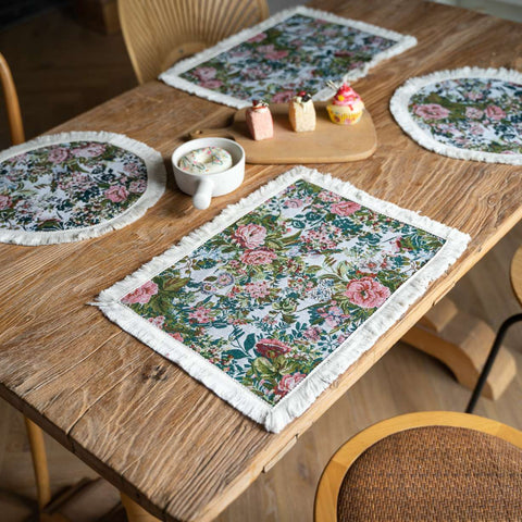 Floral Tapestry Placemat – Round & Rectangular