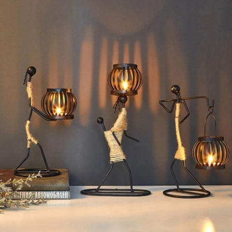 Tribal Elegance Lantern Sculpture