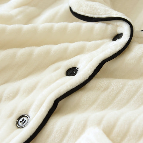 Coral Fleece Pajama Set for Men & Women