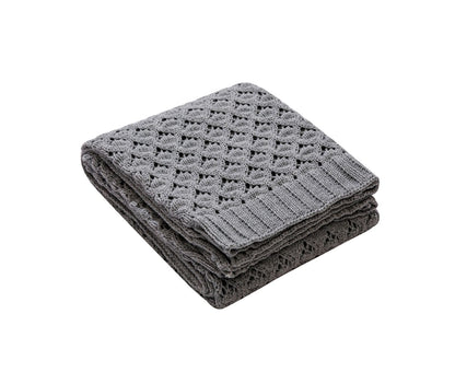 OSLO DIAMOND-KNIT SPRING THROW