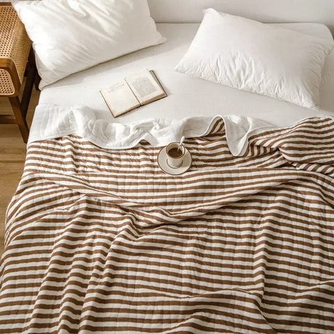 Natsuki Stripped Lightweight Cotton Quilt