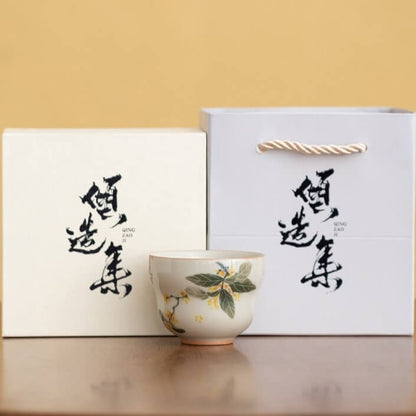 OSMANTHUS HAND-PAINTED TEA CUP