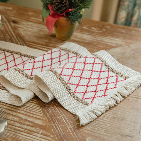 Boho Tasseled Table Runners