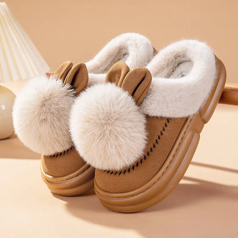 Fluffy Bunny Slippers
