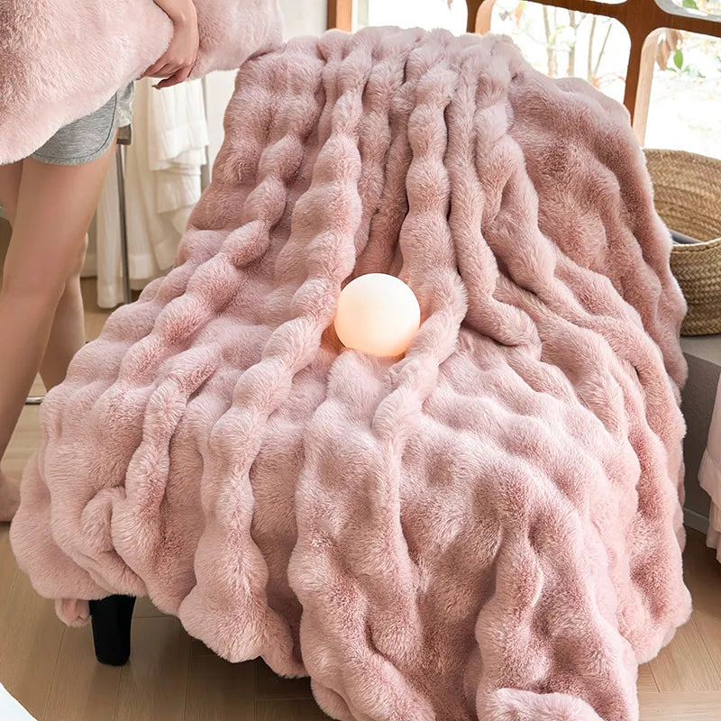 PREMIUM FAUX RABBIT BLANKET