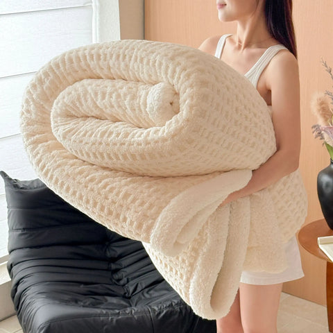 Thick Waffle Winter Blanket