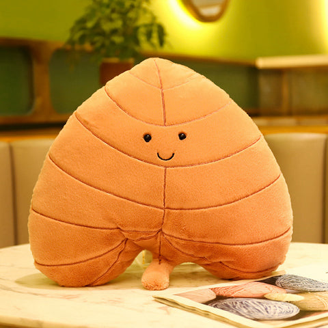 Fall Leaf Plush Throw Pillows