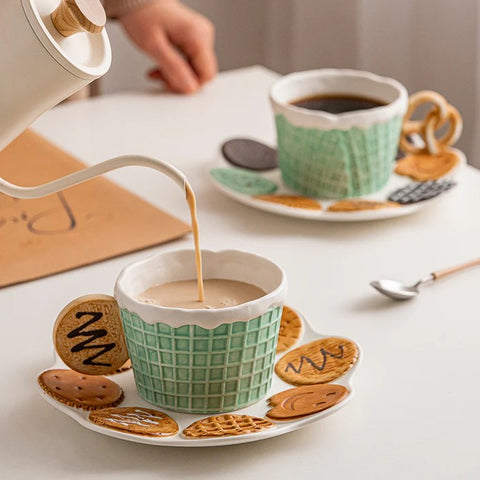Cookie Handmade Pretzel Mugs & Plates