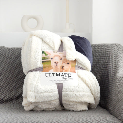 Double Layer Sherpa Fleece Blanket